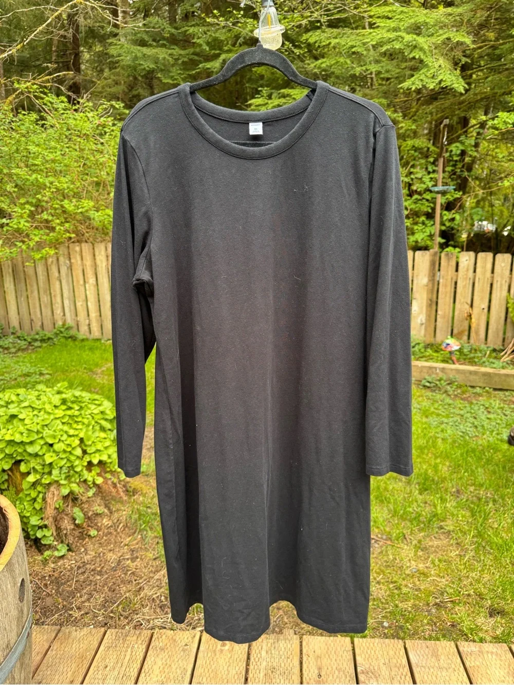 Old Navy Black Long Sleeve Midi Dress Old Navy Black Long Sleeve Midi Dress